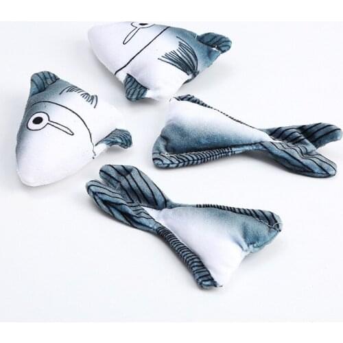 Pet Supplies Cat Toys Shark Shape Contains Catnip Spot Wholesale Cat Plush Interactive Toys kitten toys Cat gift