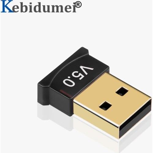 Kebidumei Mini BT 5.0 Adapter USB Dongle Wireless USB Bluetooth Transmitter 5.0 Music Receiver Bluetooth Adapter For Computer PC