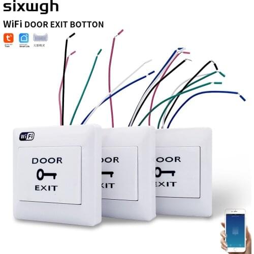 WIFI Smart Door Access Control System Switch Tuya Smart life App wireless remote control support Button Manual Switch