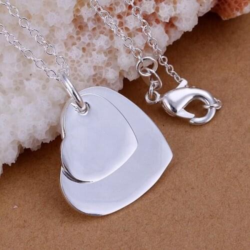 Jewelry silver plated Jewelry Pendant Fine Fashion Cute Dual objectively Necklace Pendants Top Quality CP084