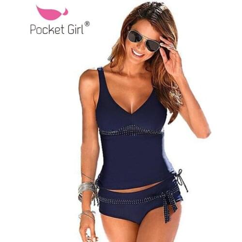 2019 Black Bikini Set Women Trikini Deep V Swimwear Sexy Push Up Swimsuit Swimming Bathing Suit Beach Biquini Plus Size XXL