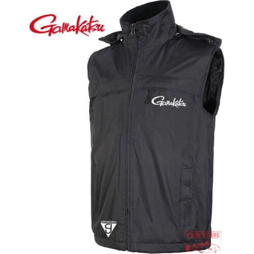 Gamakatsu Fishing Vest Outdoor Sport Hiking Men Fishing Jackets Autumn Winter Keep Warm Windproof Waterproof Fishing Clothing