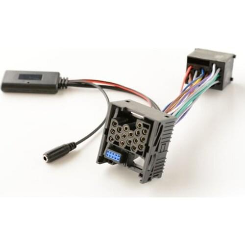 10 Pin Car Radio Bluetooth AUX IN Audio Cable Adapter For BMW E46 3 Series 2002-2006 Business CD