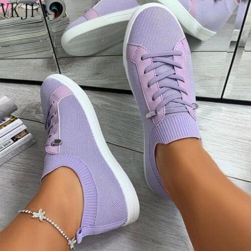 2021 Summer Women Shoes Mesh Light Breathable Women Flats Shoes Female Trainers Fashion Casual Shoes Zapatillas Mujer