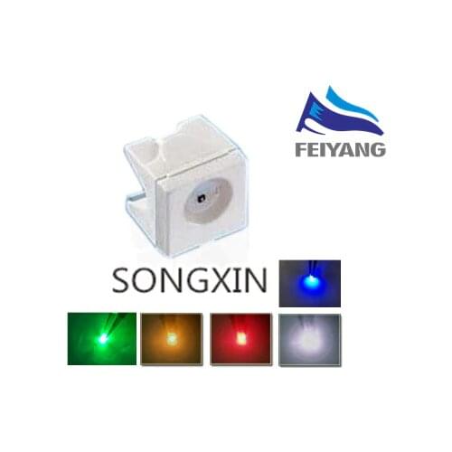 50pcs 1210 Side Red green blue white 4040 Tooth Mother 4X4 SMD LED Light Emitting Diode Super Bright Lamp Car Meter Table