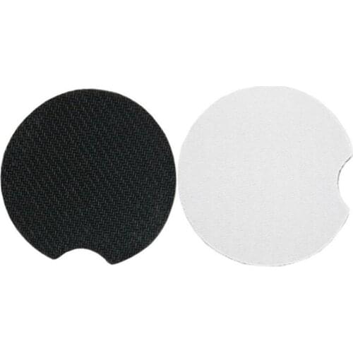 50pcs Neoprene Car Cup Mat DIY Blank Sublimation Mug Coaster Thermal Transfer Cup Pad for Home Decor Accessories