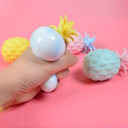 Anti Stress Fun Soft Pineapple Ball Stress Reliever Toy Children Adult Fidget Squishy Antistress Creativity Sensory Toy Gift
