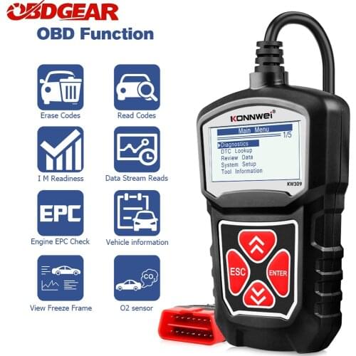 KONNWEI KW309 Obd2 Car Scanner Automotive Scanner Engine Analyzer Car Tools Full OBD 2 EOBD Code Reader Car Diagnostic Tool