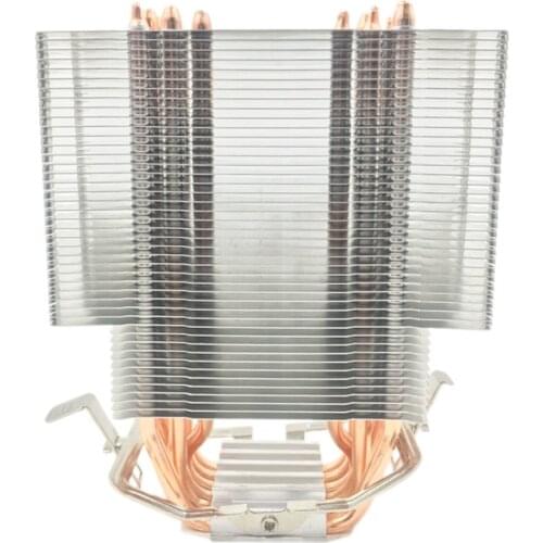 Fanless CPU Cooler 12Cm Fan 6 Copper Heatpipes Fanless Cooling Radiator for LGA 1150/1151/1155/1156/1366/775/2011 AMD