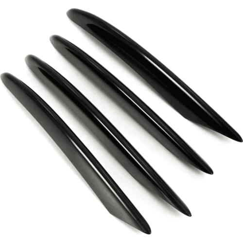 For Mercedes Benz C-Class W205 C180 C200 Head Fog Lamp Grille Slats Auto Lights Stickers Black