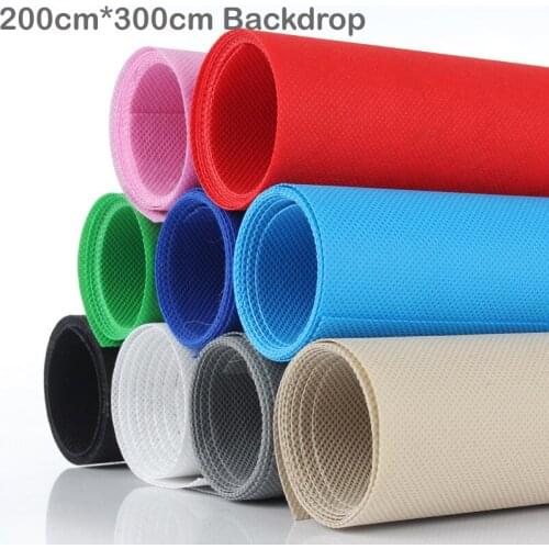 Photography 200cm*300cm Non-Woven Fabric Backdrop Cloth Solid Color Chromakey Backgound for Photo Studio Video