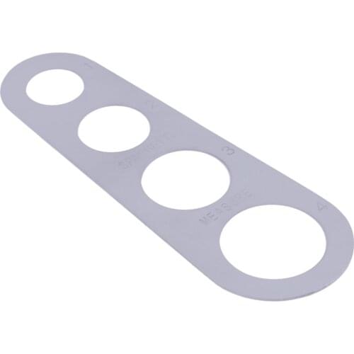 Stainless Steel Pasta Spaghetti Measurer Measure Tool Easy Clearing Pasta Ruler Measuring Tool 4 Serving Portion Kitchen Gadget