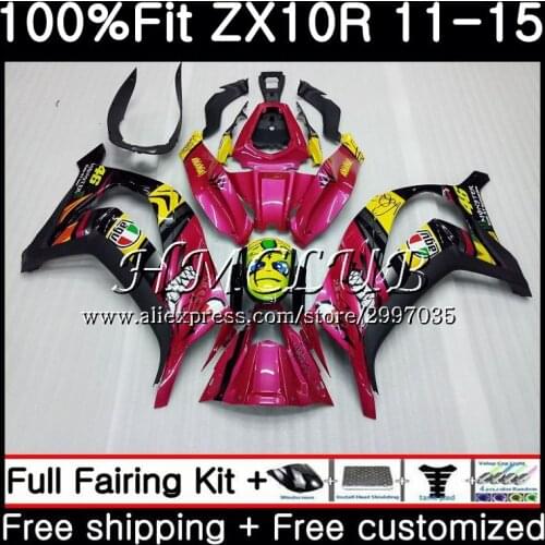 Injection For KAWASAKI NINJA ZX 10R 2011 2012 2013 2014 2015 64HC.16 ZX-10R ZX 10 R 1000 ZX10R 11 12 13 15 Fairing Shark fish