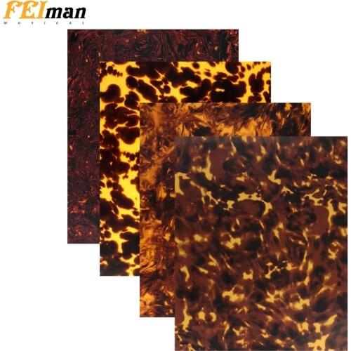 29cmx19cm Quality Acoustic Guitar Pickguard Material Tortoise Blank Sheet Self Adhesive Scratch Plate Various Colors Available