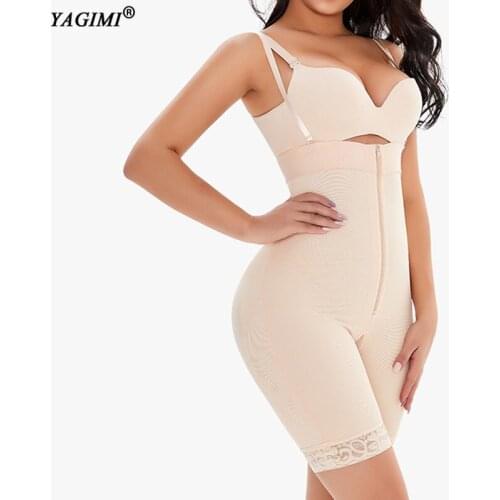 YAGIMI Full Body Shaper Underbust Bodysuit Slimming Underwear Seamless Curve Shaper Women Waist Trainer Butt Lifter Shapewear