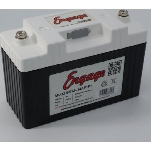 Motorcycle Lithium Battery 210CCA Powersports Starting Batteries PbEq 14Ah Engage BS12-14AP1P1