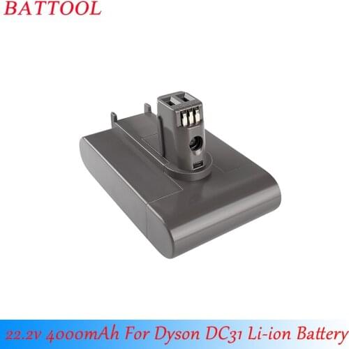 Battool (Type A) 22.2V 4000mAh Li-ion Vacuum Battery for Dyson DC35, DC45, DC31, DC34, DC44 Animals, 917083-01