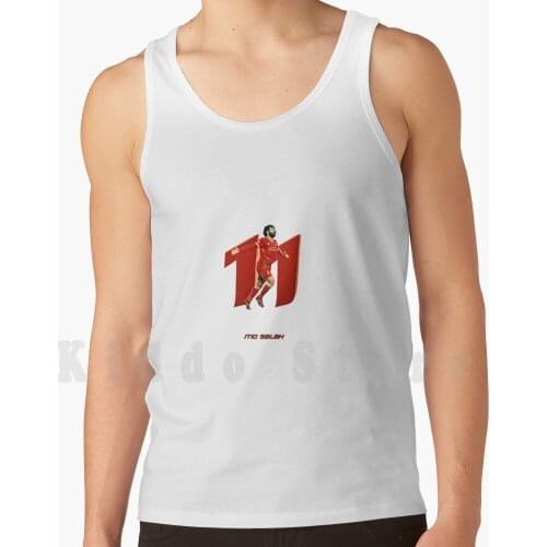Mo Salah 11-Tank Tops Vest 100% Cotton Ynwa Mohammed Mo Football Soccer Skeye Images Ball League Fa Cup