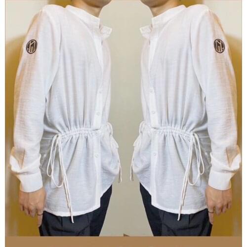 Male Latin Dance Shirts Black Long Sleeve Tops Latin Dance Costumes Men Ballroom Chacha Rumba Samba Competition Dresses DQS5584