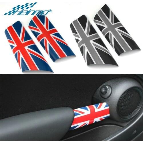 For MINI Cooper R56 R57 R58 Door Handle Sticker For MINI Cooper Accessories Clubman R55 Interior Decoration Cover For MINI R56