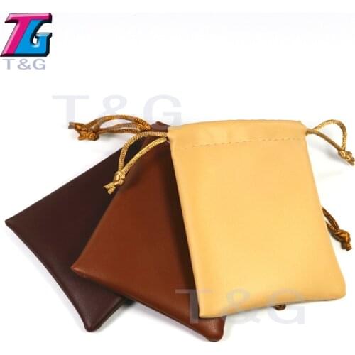 Delicate PU Leather Dice Bag Easy To Carry Jewelry Packing Drawstring Pouches for Packing Gift 3 Colors for Choose Board Game