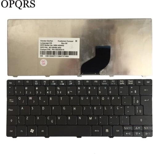 NEW Brazil Keyboard for Acer Aspire One D255 D255E 522 D257 AOD257 D260 D270 AOD260 AO521 AO532 AO533 532 532H 521 533 BR