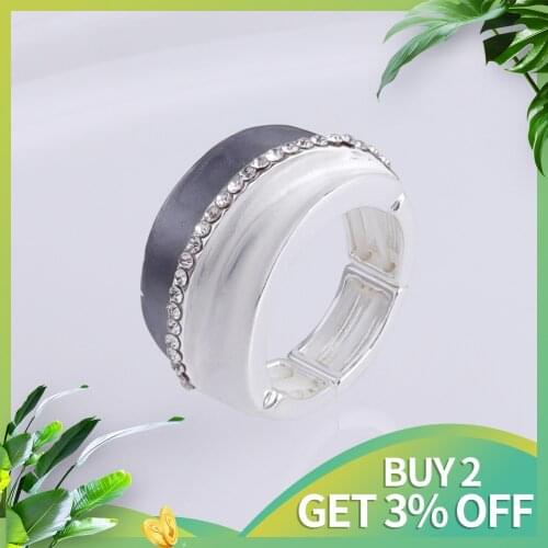 MeiceM New Designers Geometric Ring for Women Vintage Style Enamel Adjustable Ring Woman Girl Party Jewelry Finger Ring Gift