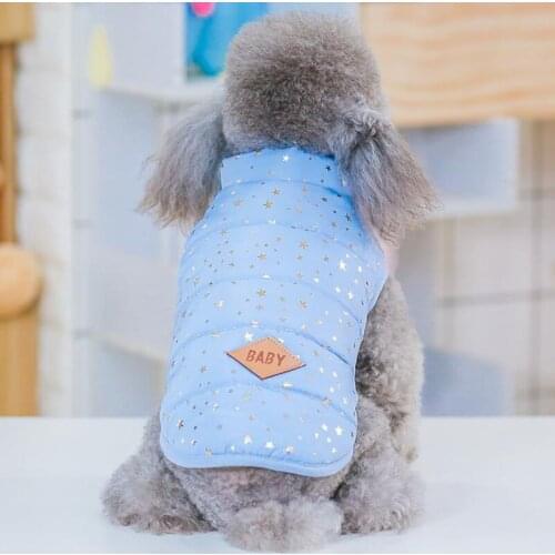 New Pet Cotton Vest Autumn and Winter Dog Clothes Leisure Pet Supplies Small Dogs Coat Jacket Pet Clothes Dog Vest Puppy Clothes