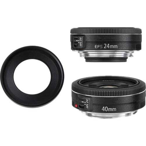 Brand New and High Quality ES52 ES-52 Metal camera Lens Hood cover for C-anon EF 40mm f/2.8 STM EF-S 24mm f/2.8 STM