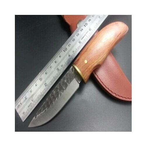 Brave Fighter Camping Hunting Knife 60HRC High-carbon Steel Jungle King Portable Tactical Fixed Knife Collection Knives Tools