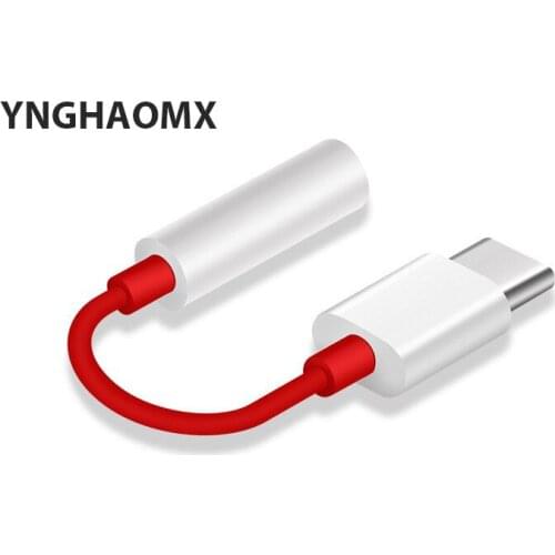 500pcs/lot USB Type C To 3.5mm Earphone Jack Adapter Aux Audio For one plus 7 usb-c music converter cable For oneplus 6T 7 Pro