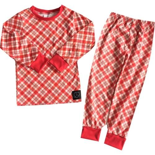 Baby Kids Pajamas Sets Cotton Christmas New Year Sleepwear Suit Girls Pajamas Long Sleeve Pajamas Top+Pants Children Clothes Set