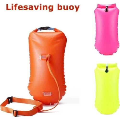 Swimming lifesaving buoys, multifunction stooge swimming bag swimming bags drifting floats Fishing diving drifting water sports