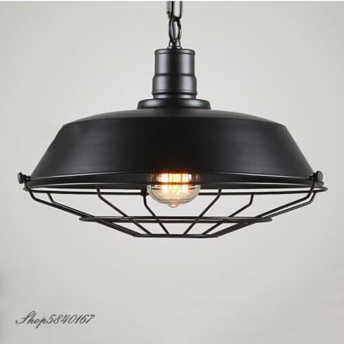 American Industrial Pendant Light Vintage Loft Hanging Lamps Pendant Bar Restaurant Suspension Luminaire Room Lights Decor Retro