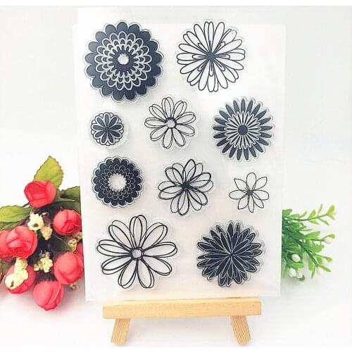 11*16cm blossom Transparent Clear Stamps / Silicone Seals Roller Stamp for DIY scrapbooking photo album/Card Making