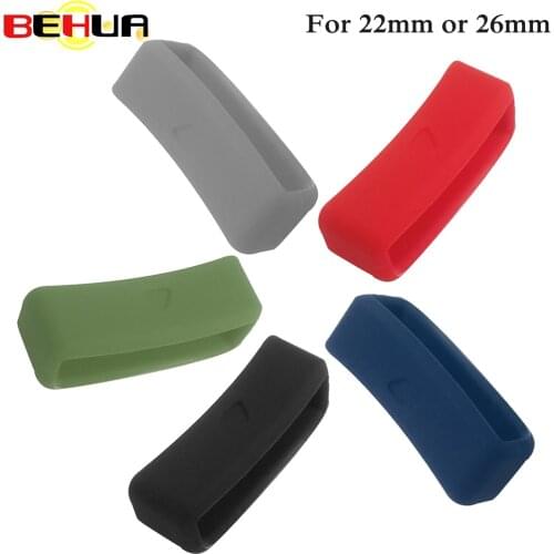 22mm 26mm For Garmin Fenix 5 5 Plus Loop Rubber Silicone Smart Watch Band Ring Accessories For Garmin Fenix 3/3 HR/5X plus Loops