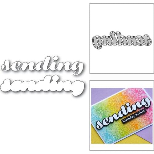 New Sending Word Luscious Script 2020 Metal Cutting Dies for DIY Scrapbooking Decor and Card Making Embossing Craft No Stamps