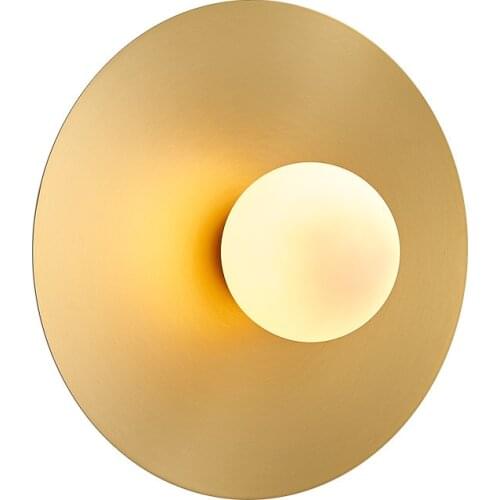 Lamparas de techo colgante moderna crystal wall lamp wood glass ball aisle bedroom bedside corridor wall lamp wall lamp