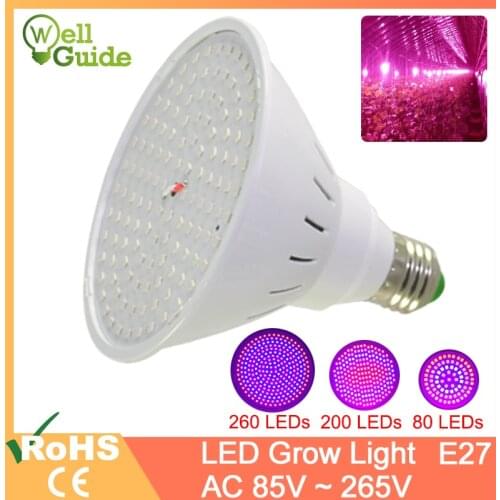 LED lamp E27 Lampada LED Grow Lamp Full Spectrum 3W 4W 10W 15W AC86-265V Indoor Plant Lamp IR UV Flowering Vegetables Plant