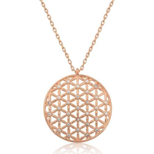 Tevuli 925 Sterling Silver Flower of Life Necklace