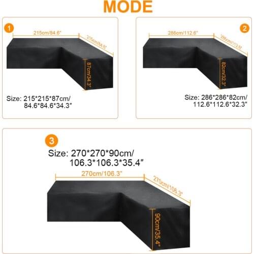 1PC Waterproof V Shape Corner Sofa Cover Outdoor Patio Garden Furniture Protective Cover All-Purpose Dust Covers Dust-proof