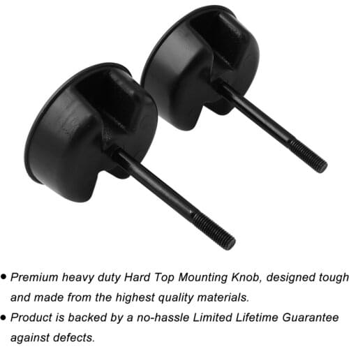 2-Pack 76.6mm Freedom Hardtop Top Hard Panel Mounting Knob Replaces Screws