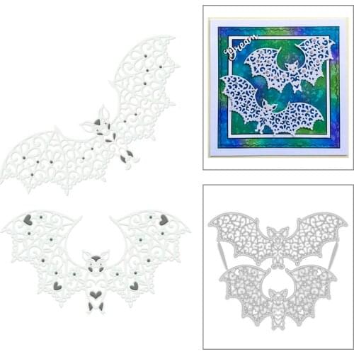 2020 New Halloween Animal Metal Cutting Dies and Lace Bat Die Cut Scrapbooking For Crafts Greeting Card Making No Stamps Sets