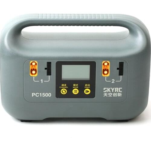2020 Skyrc Pc1500 For Intelligent Lithium Battery Charger 12-14s 25a Dual-channel Model Aircraft Quick Charging As150u Head