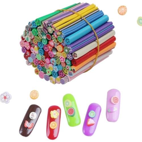 3D Nail Art Canes Stick Rods Polymer Clay Stickers Decoration DIY Nail Art Decorations Fashion Nails Design