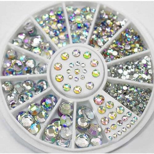 Diamonds Dazzling Nail Decoration Tips Sticker Sequins Colorful Nail Art Decoration Rhinestones nailart nails decoraciones