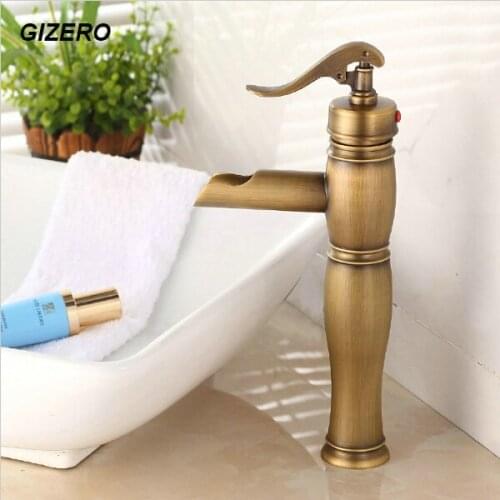 Antique Bathroom Basin Faucets hot and cold water vessel sink mixer tap single hole bathroom torneira banheiro ZR166