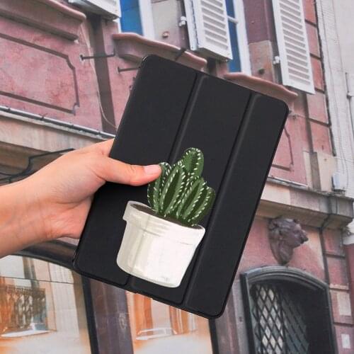 Ipad 2 3 4 White Leather PU Hard Back Case Cartoon Cactus Cover Protective For 2020 iPad Pro 11 12.9 10.5 7.9 inch Mini 1 2 3 5