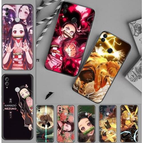 Demon slayer The Blade of Ghost Destruction TPU Soft Phone Case Cover For Huawei Honor 7C 7A 8X 8A 9 10 10i Lite 20 NOVA 3i 3e