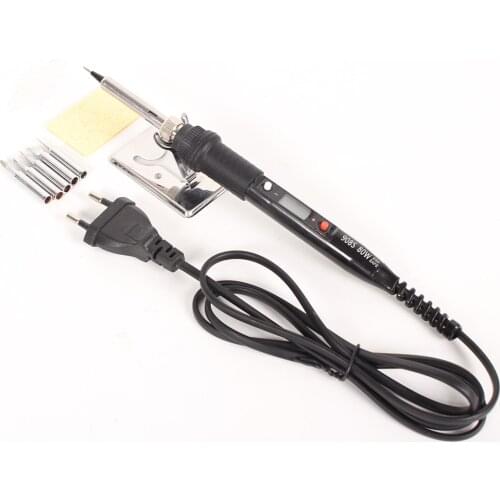 80W Electric Soldering Iron Adjustable Temperature LCD Digital Display 110V 220V Welding Solder Iron Tips Repair Rework Tool Kit